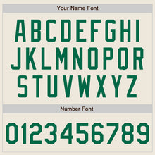 Load image into Gallery viewer, Custom Cream Kelly Green Pinstripe Kelly Green Two-Button Unisex Softball Jersey