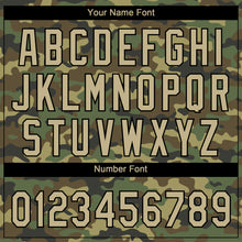 Load image into Gallery viewer, Custom Camo Vegas Gold-Black Salute To Service Two-Button Unisex Softball Jersey