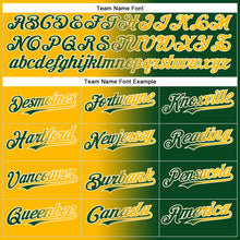 Load image into Gallery viewer, Custom Green Gold-Cream Gradient Fashion Two-Button Unisex Softball Jersey