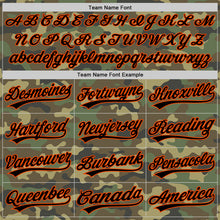 Load image into Gallery viewer, Custom Camo Black-Orange Salute To Service Two-Button Unisex Softball Jersey