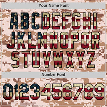 Load image into Gallery viewer, Custom Camo Vintage USA Flag-Black Salute To Service Two-Button Unisex Softball Jersey
