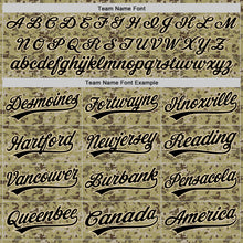 Load image into Gallery viewer, Custom Camo Black-Cream Salute To Service Two-Button Unisex Softball Jersey