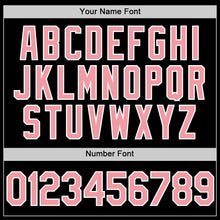 Load image into Gallery viewer, Custom Black Medium Pink-White Two-Button Unisex Softball Jersey