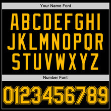 Load image into Gallery viewer, Custom Black Gold Two-Button Unisex Softball Jersey