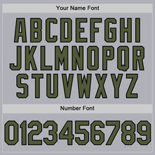 Load image into Gallery viewer, Custom Gray Olive-Black Two-Button Unisex Softball Jersey