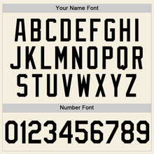 Load image into Gallery viewer, Custom Cream Black Two-Button Unisex Softball Jersey