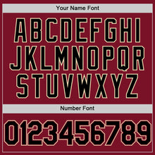 Load image into Gallery viewer, Custom Crimson Black-City Cream Two-Button Unisex Softball Jersey