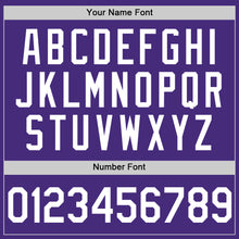 Load image into Gallery viewer, Custom Purple White Two-Button Unisex Softball Jersey