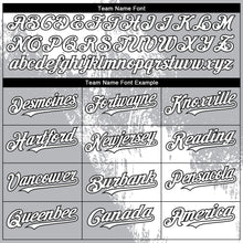 Load image into Gallery viewer, Custom White Gray-Black 3D Pattern Abstract Brush Stroke Two-Button Unisex Softball Jersey