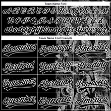 Load image into Gallery viewer, Custom Black White 3D Pattern Leopards And Tropical Palm Leaves Two-Button Unisex Softball Jersey