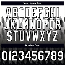 Load image into Gallery viewer, Custom White Black 3D Pattern Lines Two-Button Unisex Softball Jersey