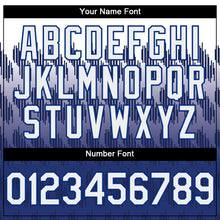 Load image into Gallery viewer, Custom White Royal 3D Pattern Lines Two-Button Unisex Softball Jersey