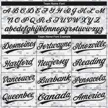 Load image into Gallery viewer, Custom Camo Black-White 3D Arctic Camouflage Two-Button Unisex Softball Jersey