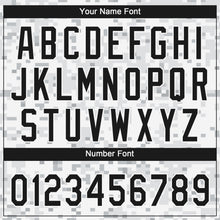 Load image into Gallery viewer, Custom Camo Black-White 3D Arctic Camouflage Two-Button Unisex Softball Jersey