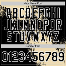 Load image into Gallery viewer, Custom Cream Black-White 3D Pattern Abstract Brush Stroke Two-Button Unisex Softball Jersey