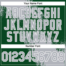 Load image into Gallery viewer, Custom Gray Green-White 3D Pattern Abstract Brush Stroke Two-Button Unisex Softball Jersey