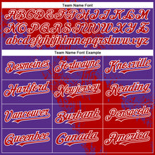 Load image into Gallery viewer, Custom Red Purple-White 3D Pattern Abstract Brush Stroke Two-Button Unisex Softball Jersey