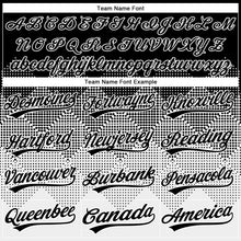 Load image into Gallery viewer, Custom Black White 3D Gradient Square Shape Two-Button Unisex Softball Jersey