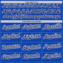 Load image into Gallery viewer, Custom Thunder Blue White-Navy Pinstripe Authentic Split Fashion Baseball Jersey