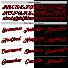 Load image into Gallery viewer, Custom Black White-Red Split Fashion Performance T-Shirt