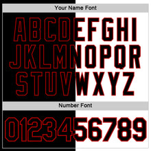 Load image into Gallery viewer, Custom Black White-Red Split Fashion Performance T-Shirt