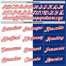 Load image into Gallery viewer, Custom Royal White-Red Split Fashion Performance T-Shirt