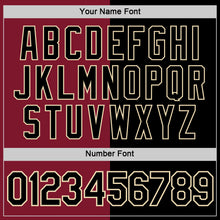 Load image into Gallery viewer, Custom Crimson Black-Cream Split Fashion Performance T-Shirt