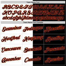 Load image into Gallery viewer, Custom Black White-Orange Split Fashion Performance T-Shirt