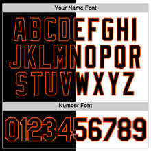 Load image into Gallery viewer, Custom Black White-Orange Split Fashion Performance T-Shirt