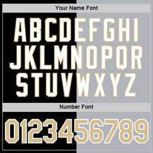 Load image into Gallery viewer, Custom Black Vegas Gold-Gray Split Fashion Performance T-Shirt