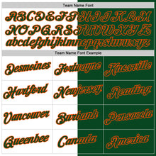 Load image into Gallery viewer, Custom Green White-Orange Split Fashion Performance T-Shirt