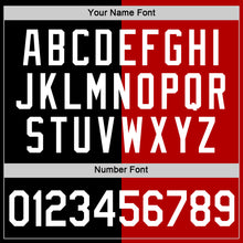 Load image into Gallery viewer, Custom Black White-Red Split Fashion Performance T-Shirt