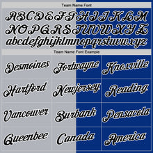 Load image into Gallery viewer, Custom Royal Black-Gray Split Fashion Performance T-Shirt