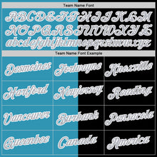 Load image into Gallery viewer, Custom Black Gray-Panther Blue Split Fashion Performance T-Shirt