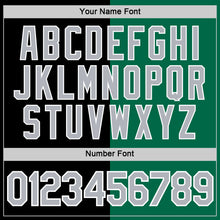 Load image into Gallery viewer, Custom Black Gray-Kelly Green Split Fashion Performance T-Shirt