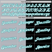 Load image into Gallery viewer, Custom Black Teal-Gray Split Fashion Performance T-Shirt