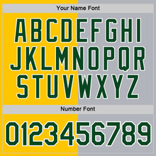 Load image into Gallery viewer, Custom Yellow Green-Gray Split Fashion Performance T-Shirt