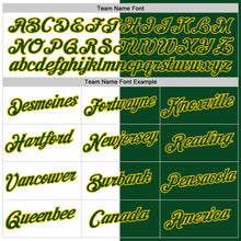 Load image into Gallery viewer, Custom Green White-Yellow Split Fashion Performance T-Shirt