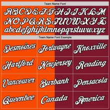 Load image into Gallery viewer, Custom Crimson Orange-Black Split Fashion Performance T-Shirt