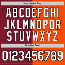 Load image into Gallery viewer, Custom Crimson Orange-Black Split Fashion Performance T-Shirt