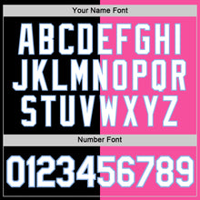 Load image into Gallery viewer, Custom Black Pink-Light Blue Split Fashion Performance T-Shirt