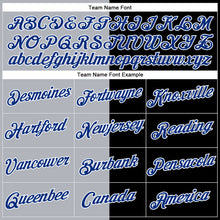 Load image into Gallery viewer, Custom Black Royal-Gray Split Fashion Performance T-Shirt