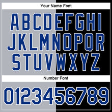 Load image into Gallery viewer, Custom Black Royal-Gray Split Fashion Performance T-Shirt