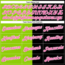 Load image into Gallery viewer, Custom Black Pink-Neon Green Split Fashion Performance T-Shirt