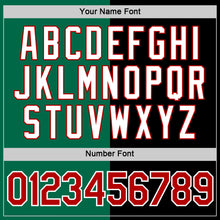 Load image into Gallery viewer, Custom Black Red-Kelly Green Split Fashion Performance T-Shirt