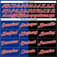 Load image into Gallery viewer, Custom Black Red-Royal Split Fashion Performance T-Shirt