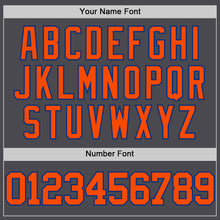 Load image into Gallery viewer, Custom Steel Gray Orange-Royal Authentic Basketball Jersey