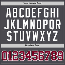 Load image into Gallery viewer, Custom Steel Gray Maroon-White Authentic Basketball Jersey