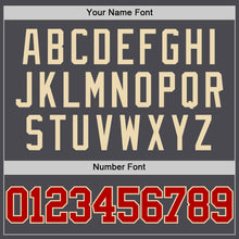 Load image into Gallery viewer, Custom Steel Gray Red-Cream Authentic Basketball Jersey