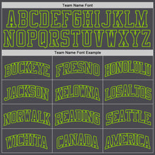 Load image into Gallery viewer, Custom Steel Gray Neon Green Authentic Basketball Jersey